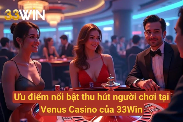 Sức hút của Venus Casino tại 33Win